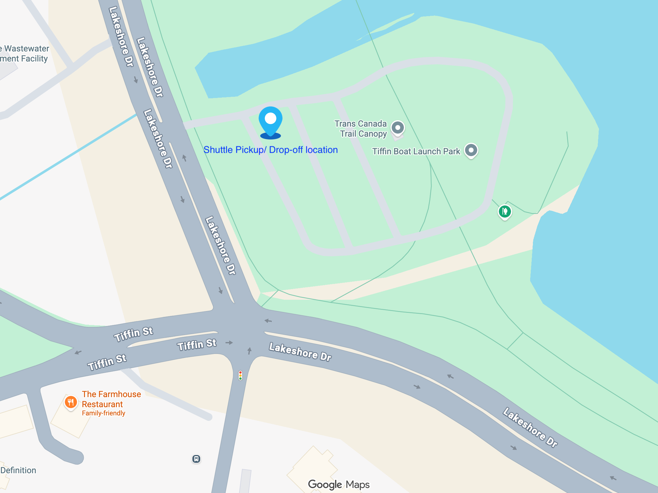 Pickup Location at Allandale Waterfront GO